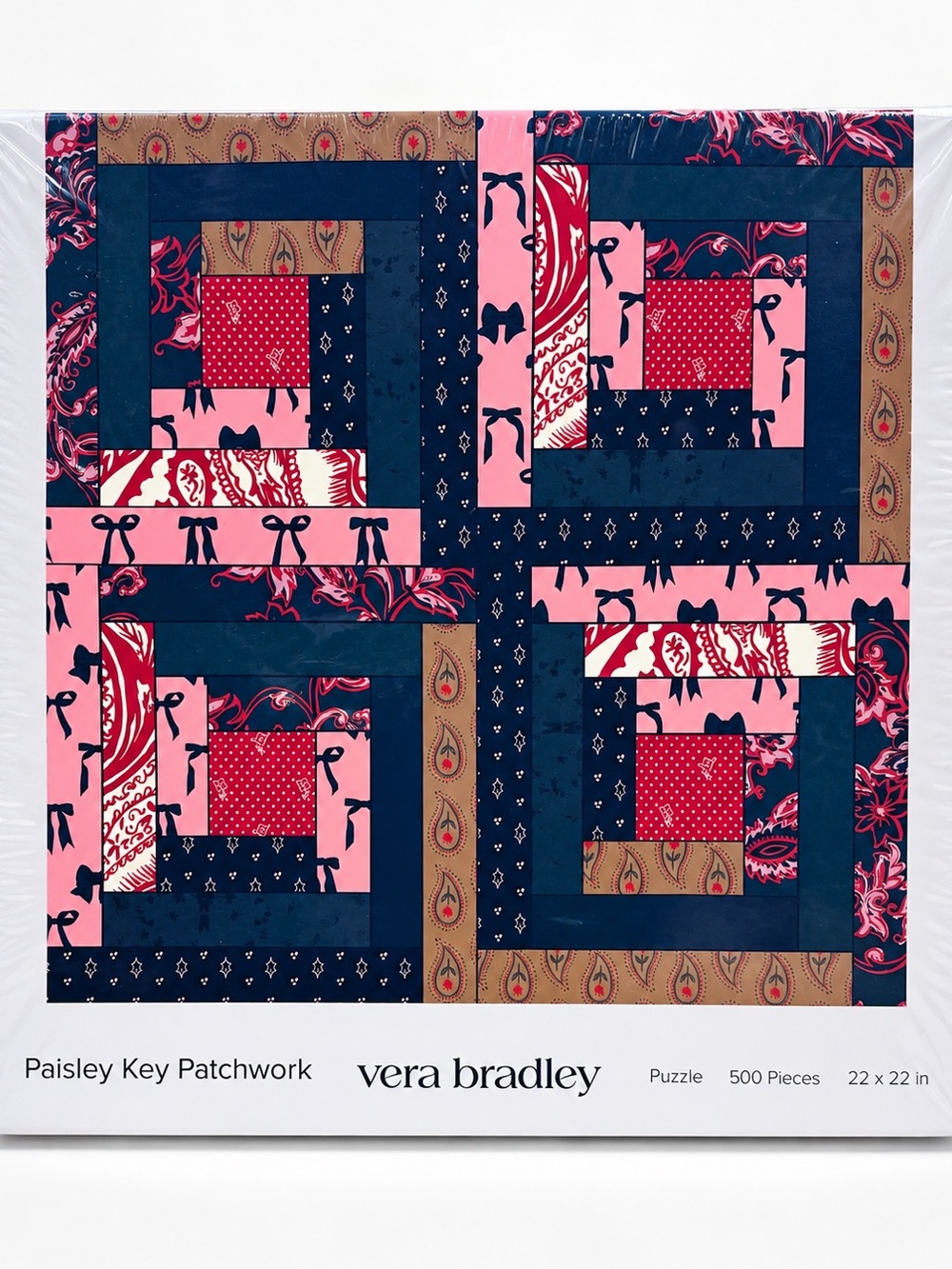 Vera Bradley Paisley Key Patchwork 500 Piece Puzzle